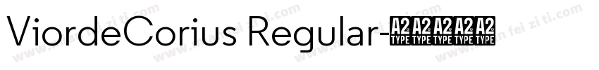 ViordeCorius Regular字体转换